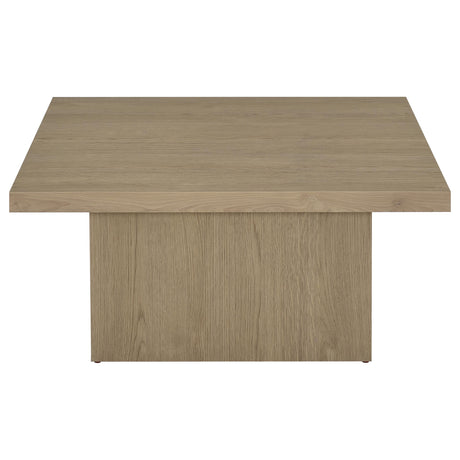 Devar Latte Square Engineered Wood Cocktail Coffee Table - Ornate Home