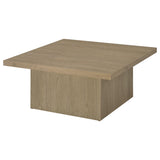 Devar Latte Square Engineered Wood Cocktail Coffee Table - Ornate Home