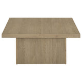 Devar Latte Square Engineered Wood Cocktail Coffee Table - Ornate Home