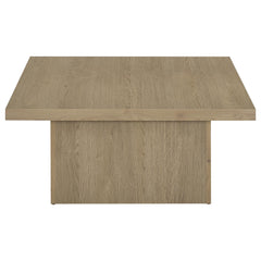 Devar Latte Square Engineered Wood Cocktail Coffee Table - Ornate Home