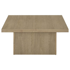 Devar Latte Square Engineered Wood Cocktail Coffee Table - Ornate Home