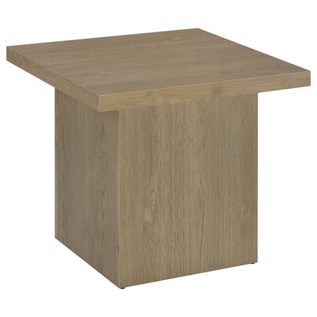 Devar Latte Square Engineered Wood Side End Table - Ornate Home
