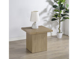 Devar Latte Square Engineered Wood Side End Table - Ornate Home