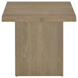 Devar Latte Square Engineered Wood Side End Table - Ornate Home