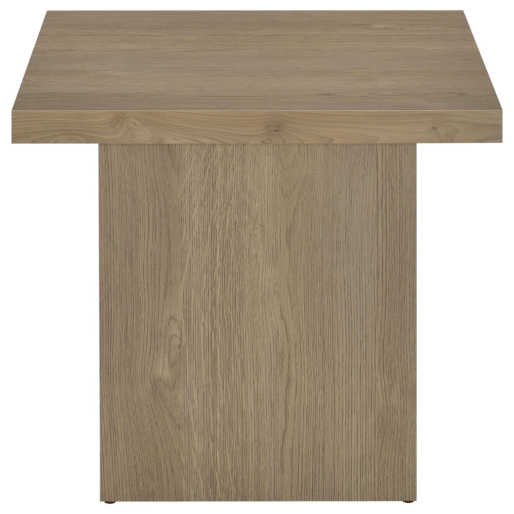 Devar Latte Square Engineered Wood Side End Table - Ornate Home