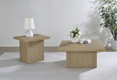 Devar Latte Square Engineered Wood Side End Table - Ornate Home