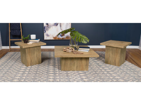 Devar Mango 3-piece Square Coffee and End Table Set - Ornate Home