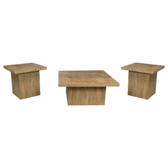 Devar Mango 3-piece Square Coffee and End Table Set - Ornate Home