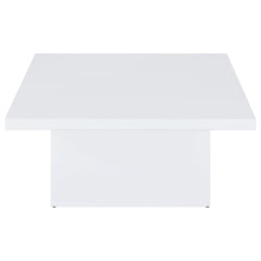 Devar White High Gloss 2-piece Square Coffee End Table Set - Ornate Home