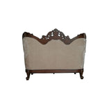 Devayne Loveseat with 4 Pillows in Dark Walnut - Ornate Home
