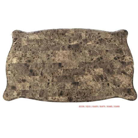 Devayne Marble & Dark Walnut Coffee Table - Ornate Home