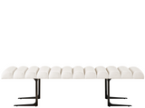 Devereux Sand/Black Bedroom Bench - Ornate Home