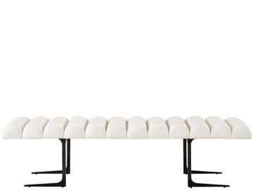 Devereux Sand/Black Bedroom Bench - Ornate Home