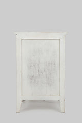 Devi Weathered White Accent Table - Ornate Home