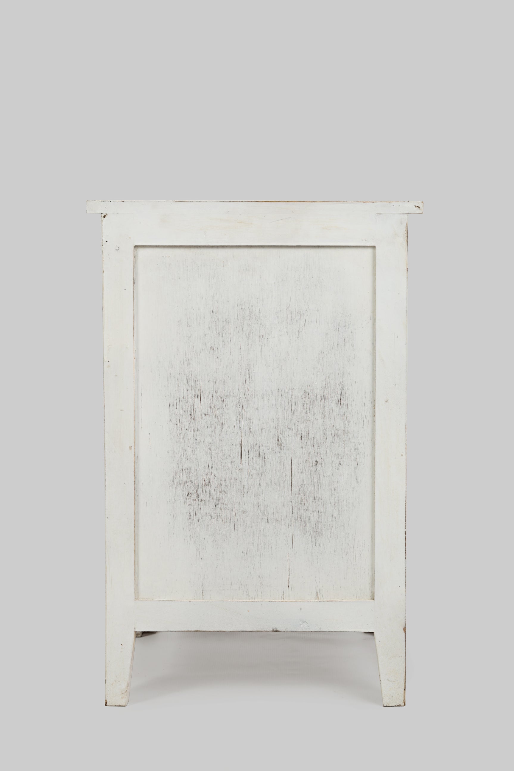 Devi Weathered White Accent Table - Ornate Home