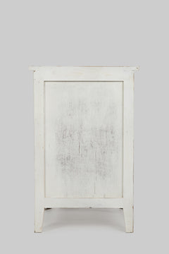 Devi Weathered White Accent Table - Ornate Home