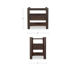 Devin Brown Nightstand - Ornate Home