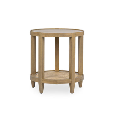 Devin Khaki Mist End Table - Ornate Home