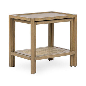 Devin Khaki Mist Nesting Accent Tables - Ornate Home