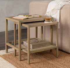 Devin Khaki Mist Nesting Accent Tables - Ornate Home