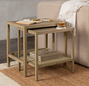 Devin Khaki Mist Nesting Accent Tables - Ornate Home