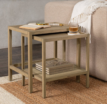 Devin Khaki Mist Nesting Accent Tables - Ornate Home