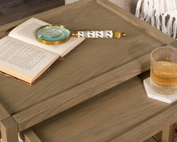 Devin Khaki Mist Nesting Accent Tables - Ornate Home