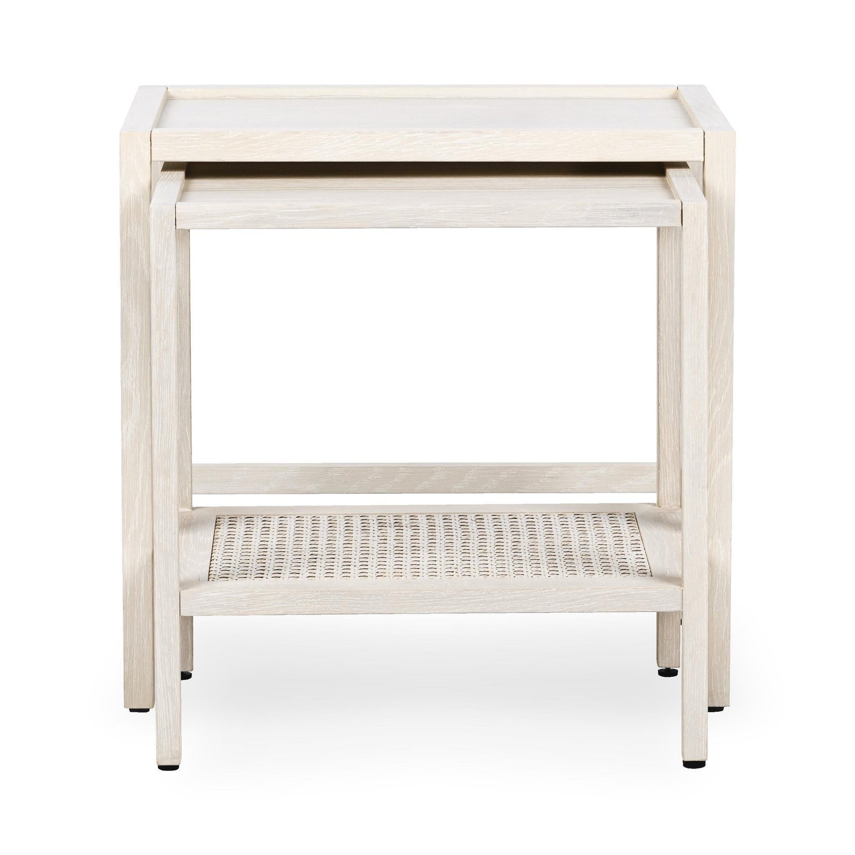 Devin Milk White Nesting Accent Tables - Ornate Home