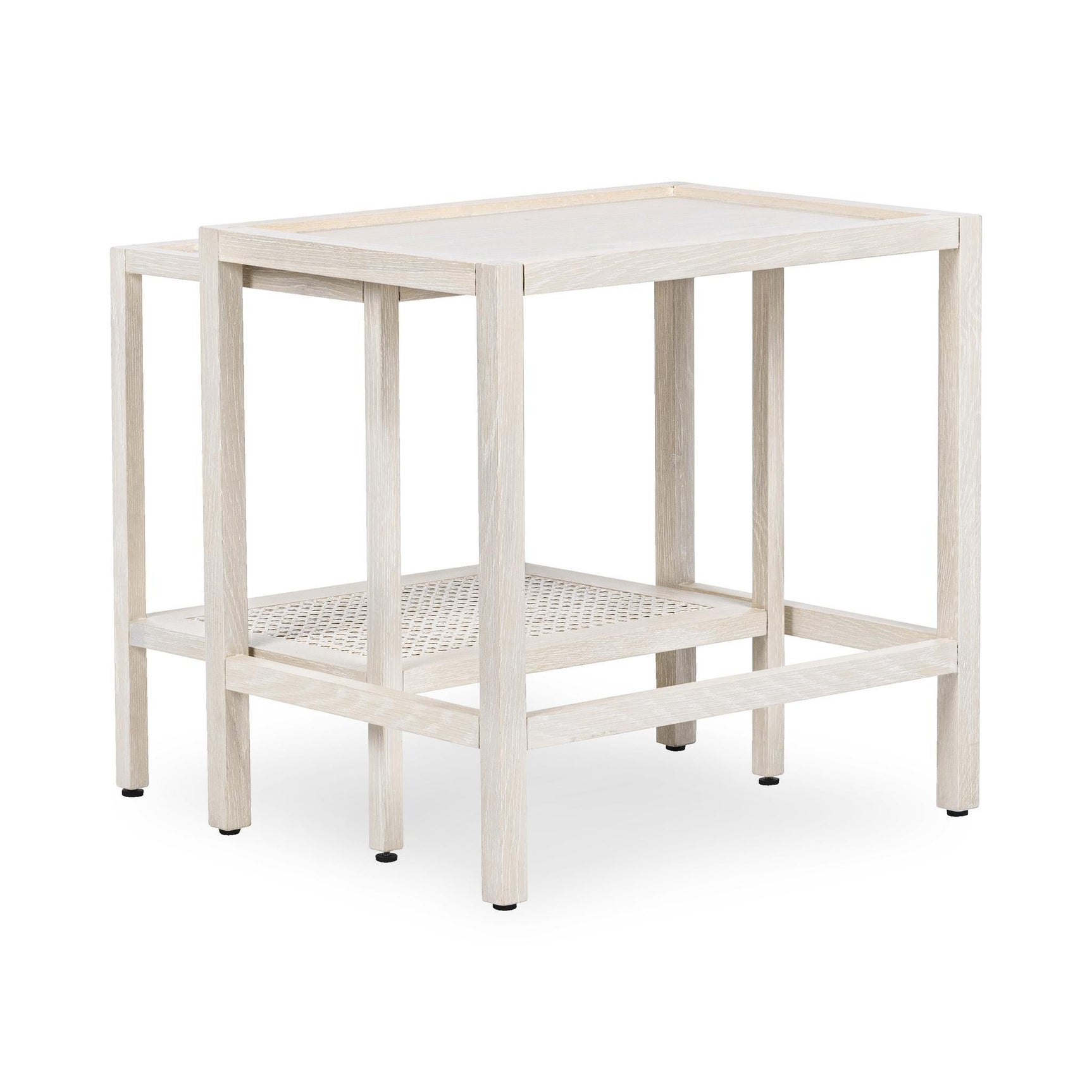 Devin Milk White Nesting Accent Tables - Ornate Home