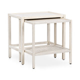 Devin Milk White Nesting Accent Tables - Ornate Home