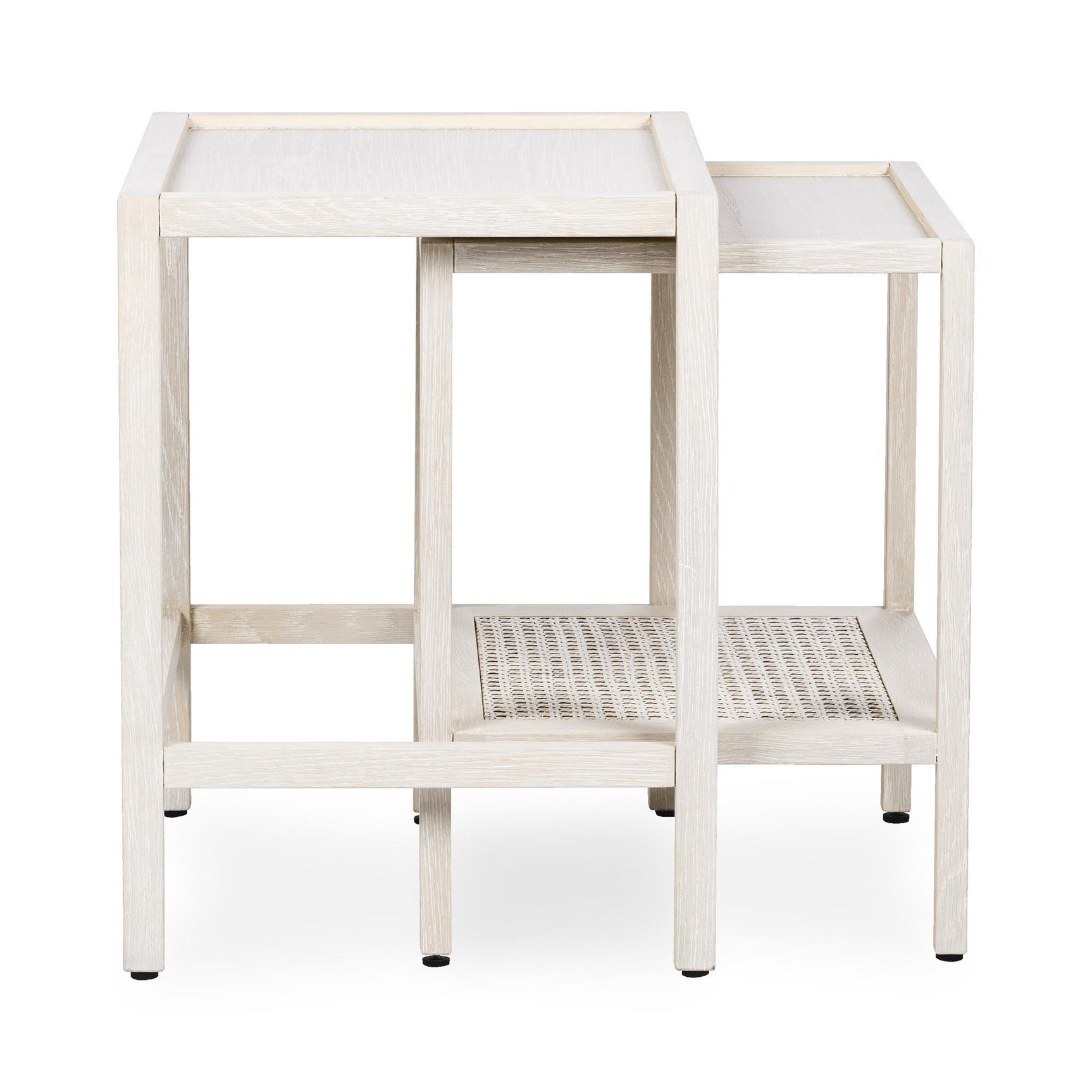 Devin Milk White Nesting Accent Tables - Ornate Home
