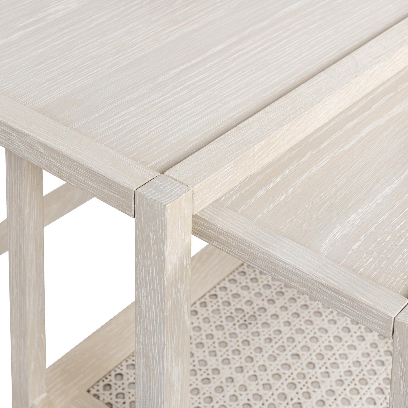 Devin Milk White Nesting Accent Tables - Ornate Home