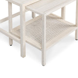 Devin Milk White Nesting Accent Tables - Ornate Home