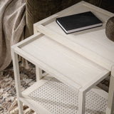 Devin Milk White Nesting Accent Tables - Ornate Home