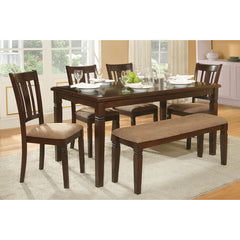 Devlin Espresso Dining Bench - Ornate Home