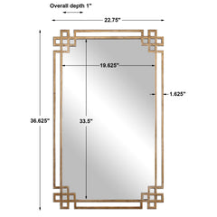 Devoll Antique Gold Mirror - Ornate Home