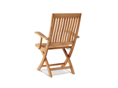 Devon 9-Piece Rectangular Teak Outdoor Family Dining Set with Extendable Table and Folding Chairs - Ornate Home