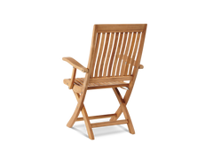 Devon Teak Outdoor Dining Folding Armchair - Ornate Home