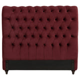 Devon Wine Red 57-inch Upholstered Full Headboard - Ornate Home