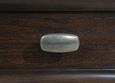 Devon Wine Red and Dark Oak 4-piece Eastern King Bedroom Set - Ornate Home