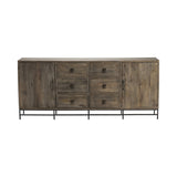Devonshire Brown/Black Sideboard - Ornate Home
