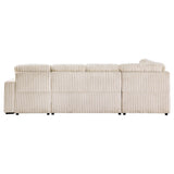 Devonshire Camel Sleeper Sectional Sofa Storage Chaise - Ornate Home