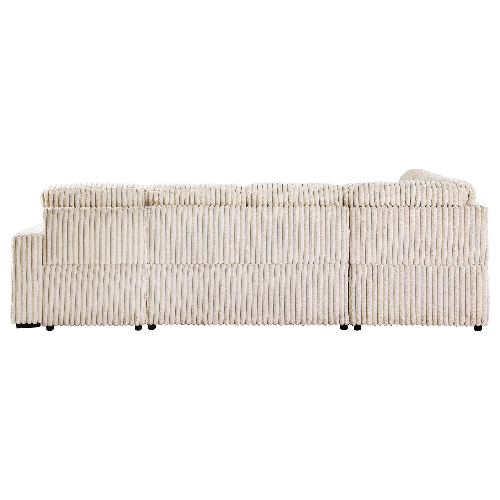 Devonshire Camel Sleeper Sectional Sofa Storage Chaise - Ornate Home