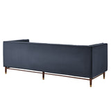 Devote Marine 93 Inch Performance Velvet Channel Tufted Sofa
