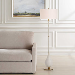 Dewdrop Ivory Floor Lamp - Ornate Home