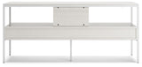 Deznee White 60" TV Stand - Ornate Home