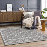 Diah Black & Bone Outdoor Area Rug - Clearance - Ornate Home