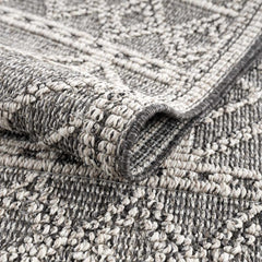 Diah Black & Bone Outdoor Area Rug - Clearance - Ornate Home