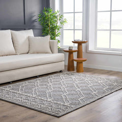 Diah Black & Bone Outdoor Area Rug - Clearance - Ornate Home