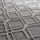 Diah Black & Bone Outdoor Area Rug - Clearance - Ornate Home